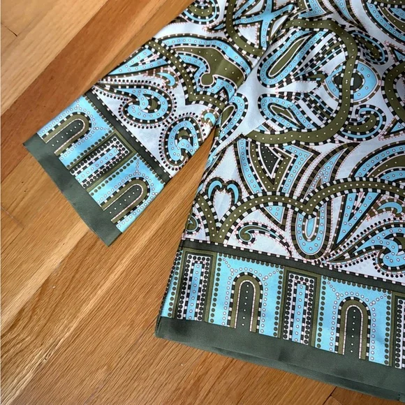 J. Crew Silk Paisley Top - Picture 3 of 7